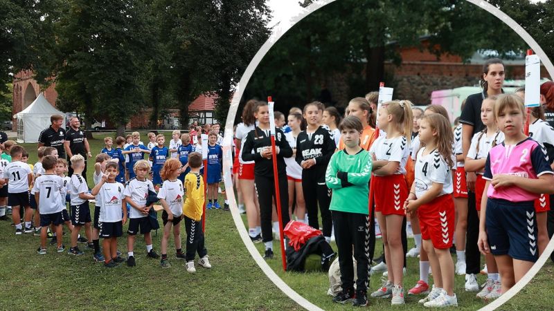 Die kleinen und großen Fortuna-Handball freuen sich, dass es nun endlich losgeht.